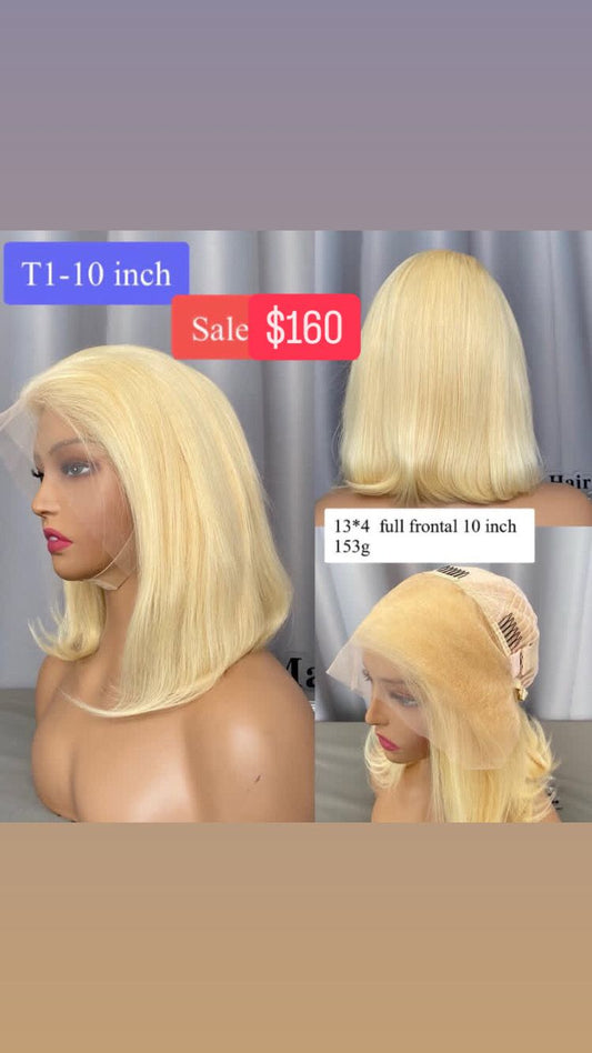 10” Blonde Bob Wig